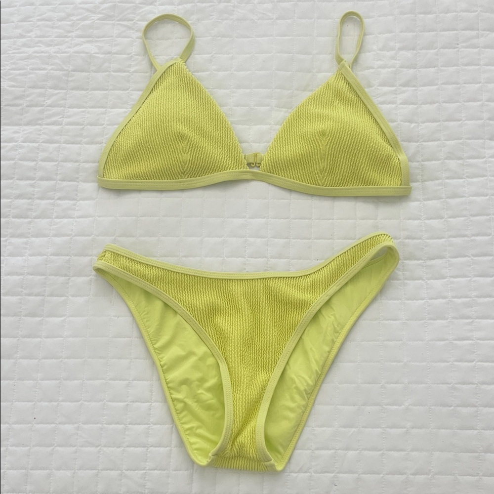 GOOD AMERICAN lime bikini